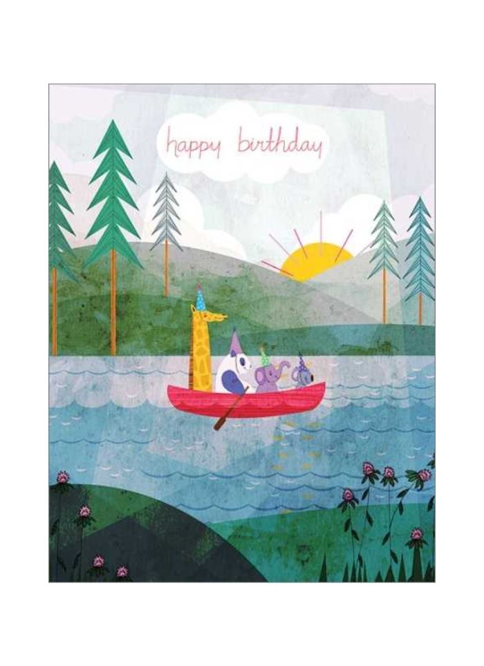 Red Cap Card - Four Canoe