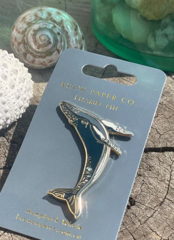 Humpback Whale Enamel Pin