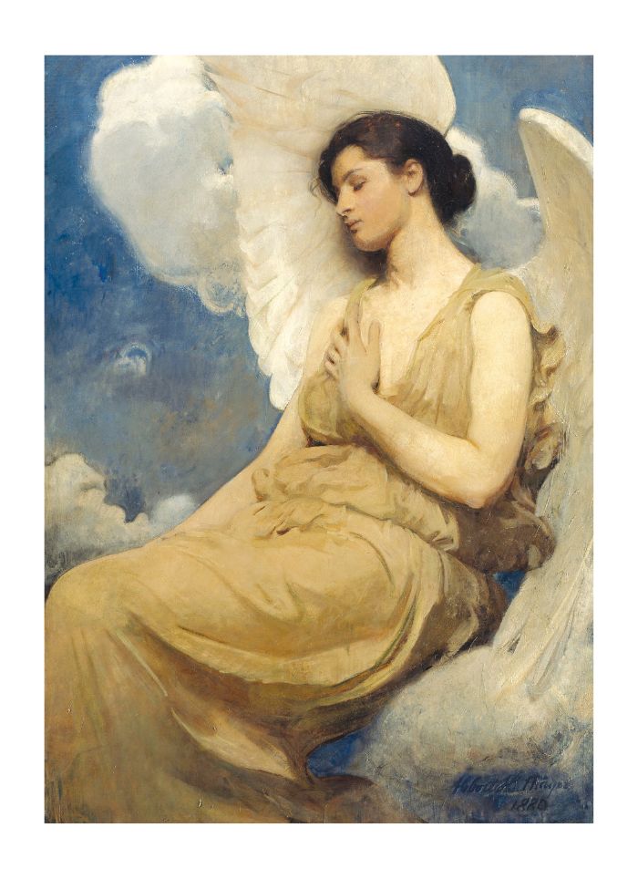 Nelson Line Christmas - Winged Figure by Abbott Thayer