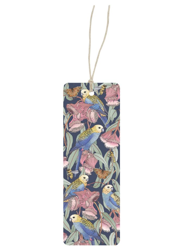 Earth Greetings Bookmark - Rosellas Amongst the Mallee