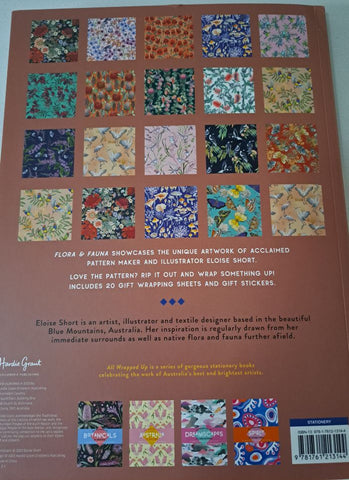 Flora & Fauna by Eloise Short - Wrapping Paper Book (back)