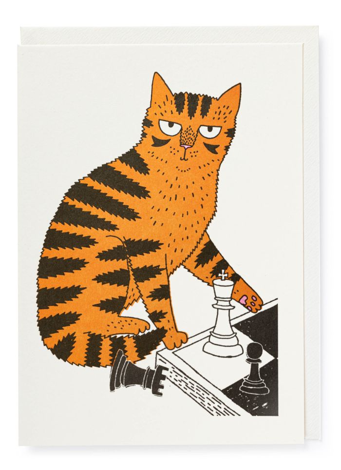Archivist Press - Chess Cat (Letterpress)