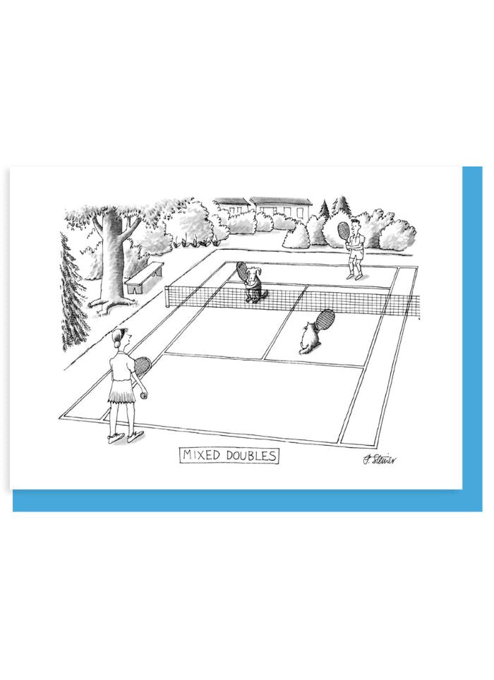 New Yorker Cartoon Card - Mixed Doubles