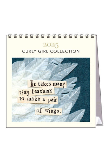 Curly Girl Desk Calendar 2025