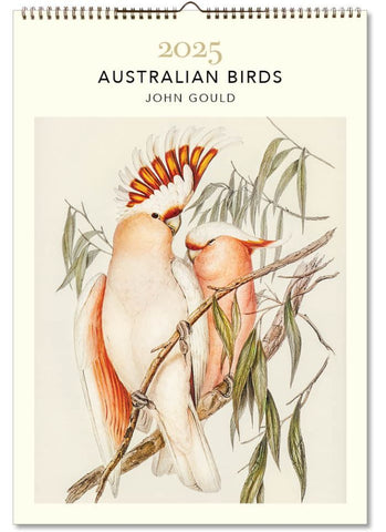Australian Birds - John Gould Large Calendar 2025