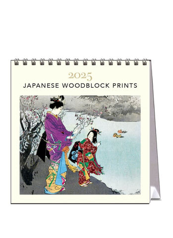 Japanese Woodblock Prints Desk Calendar 2025