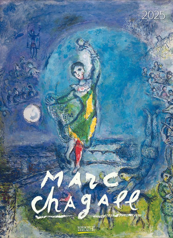 Chagall Large Wall Calendar 2025