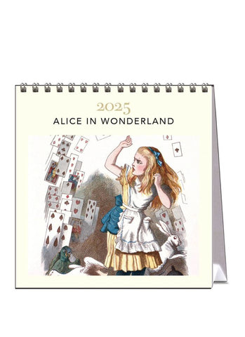 Alice in Wonderland Desk Calendar 2025