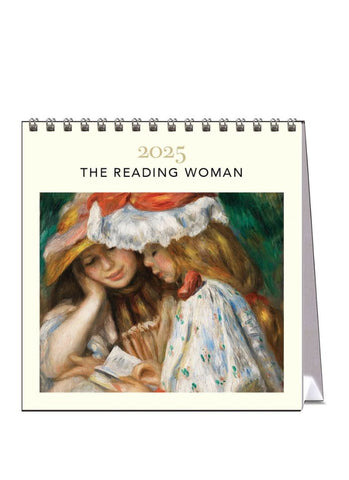The Reading Woman Desk Calendar 2025