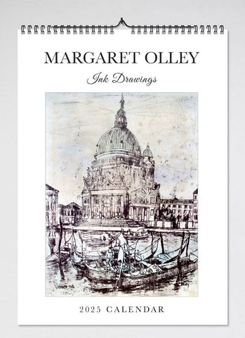 Margaret Olley Ink Sketches Wall Calendar 2025