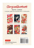 Chrysanthemum Note Cards - back of box
