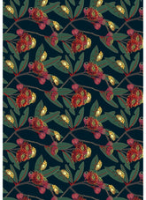 Emma Miszalski Eco Wrapping Paper - Beetle Blossoms