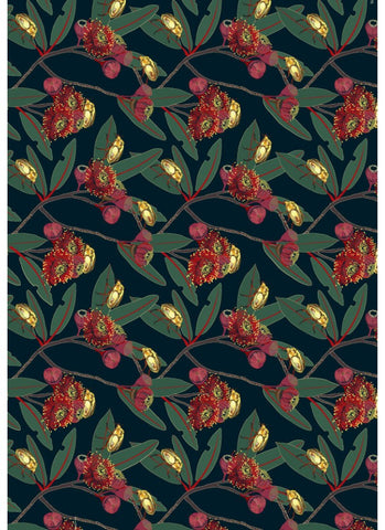 Emma Miszalski Eco Wrapping Paper - Beetle Blossoms
