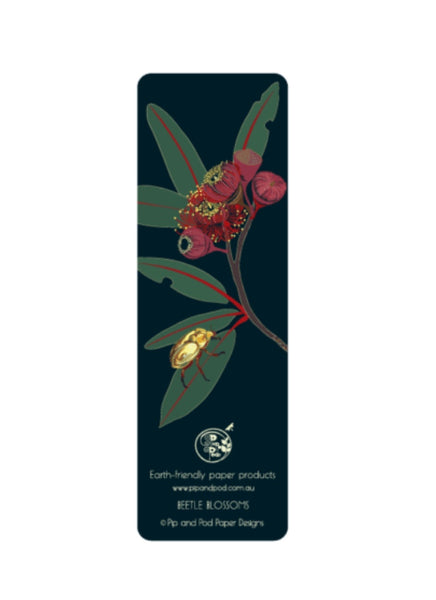 Emma Miszalski Bookmark - Beetle Blossoms – Paper Parrot