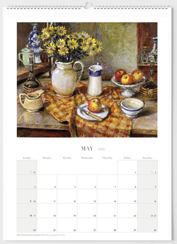 Margaret Olley Large Wall Calendar 2026 (Format One) - month example