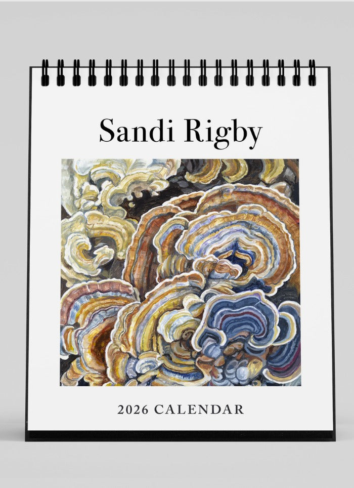 Sandi Rigby Desk Calendar 2026 - front cover