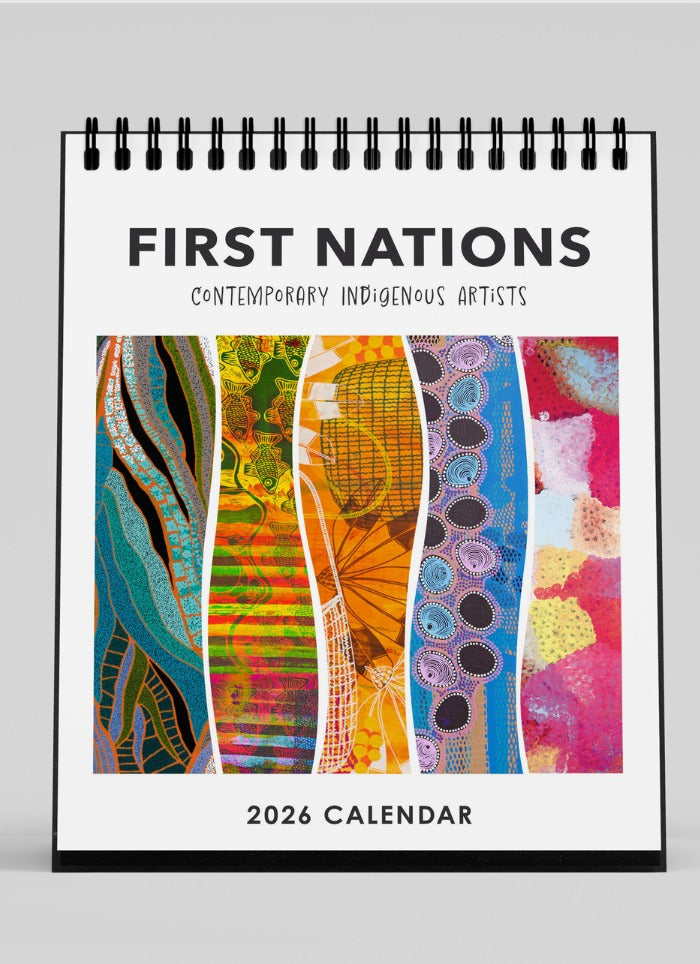 First Nations: Contemporary Indigenous Artists Desk Calendar 2026 - cover
