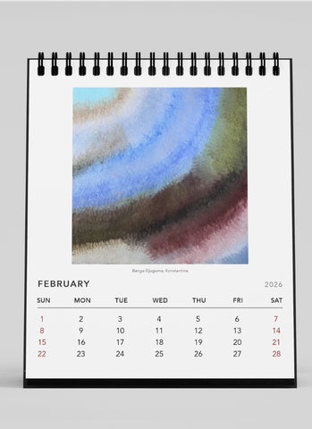 First Nations: Contemporary Indigenous Artists Desk Calendar 2026 - month