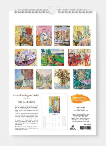 Grace Cossington Smith Wall Calendar 2026 - back cover