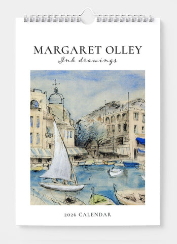 Margaret Olley Ink Sketches Wall Calendar 2026 - cover