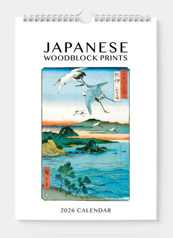 Japanese Woodblock Prints Wall Calendar 2026 - front
