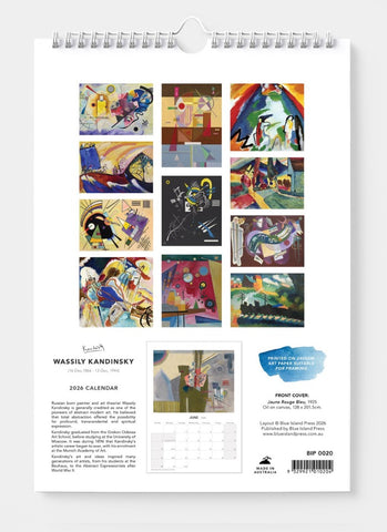 Kandinsky Wall Calendar 2026 - back