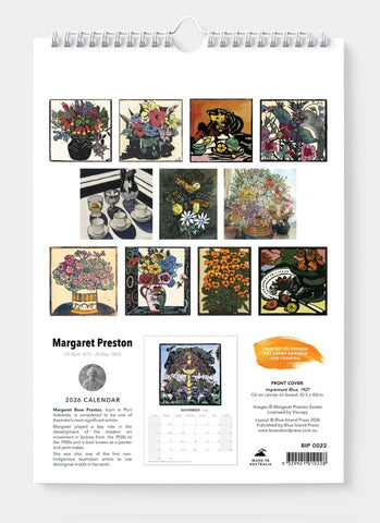 Margaret Preston Wall Calendar 2026 - back