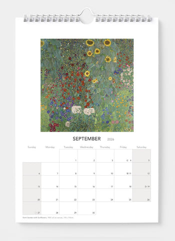 Gustav Klimt Wall Calendar 2026 - month