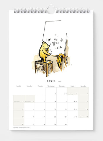 Winnie the Pooh Wall Calendar 2026 - month