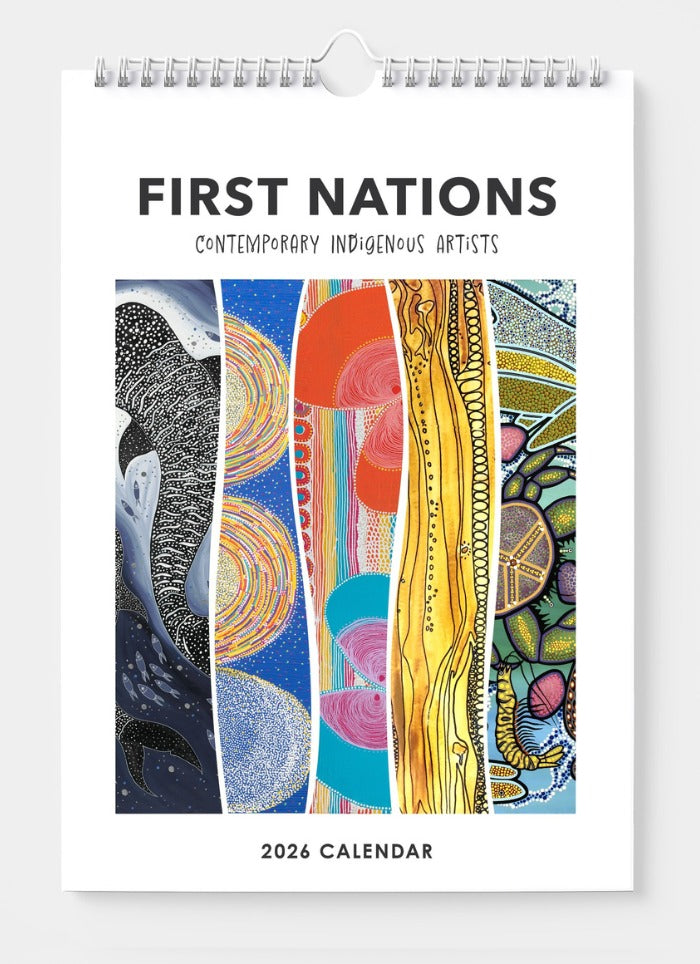 First Nations: Contemporary Indigenous Artists Wall Calendar 2026 - front cover