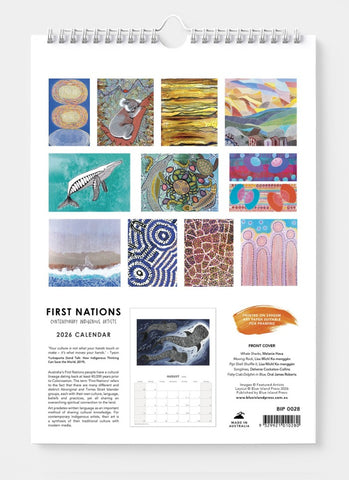 First Nations: Contemporary Indigenous Artists Wall Calendar 2026 - back