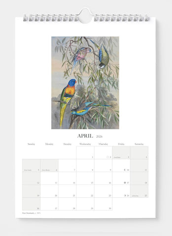 Ellis Rowan - Flora and Fauna Calendar 2026 - month