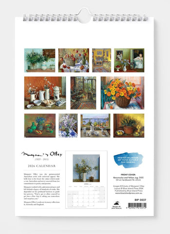 Margaret Olley Wall Calendar 2026 - back