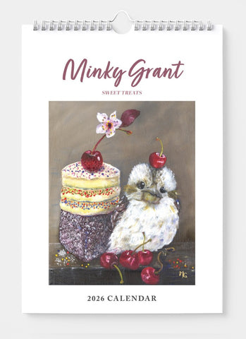 Minky Grant - Sweet Treats Wall Calendar 2026 - front cover