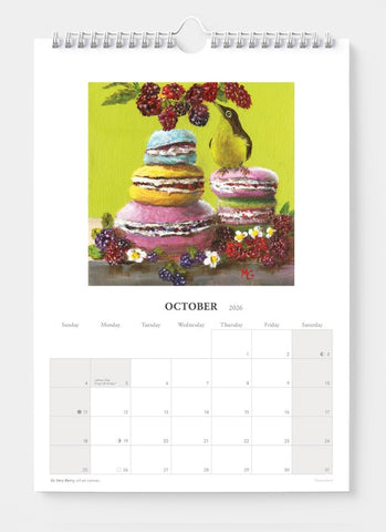 Minky Grant - Sweet Treats Wall Calendar 2026 - month