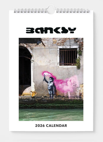 Banksy Wall Calendar 2026 - front cover