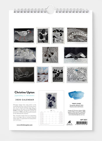 Christine Upton Wall Calendar 2026 - back