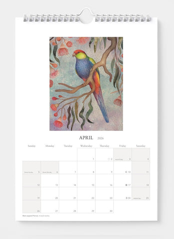 Australian Parrots by Vlad Stankovic Wall Calendar 2026 - month