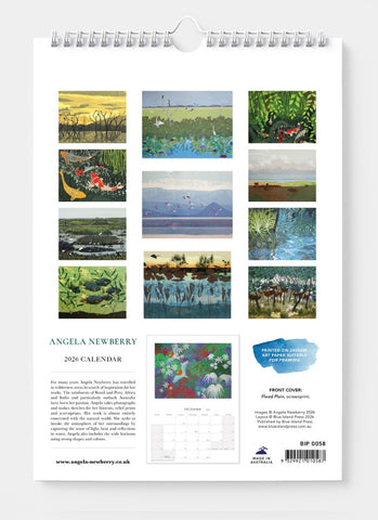 Angela Newberry Wall Calendar 2026 - back