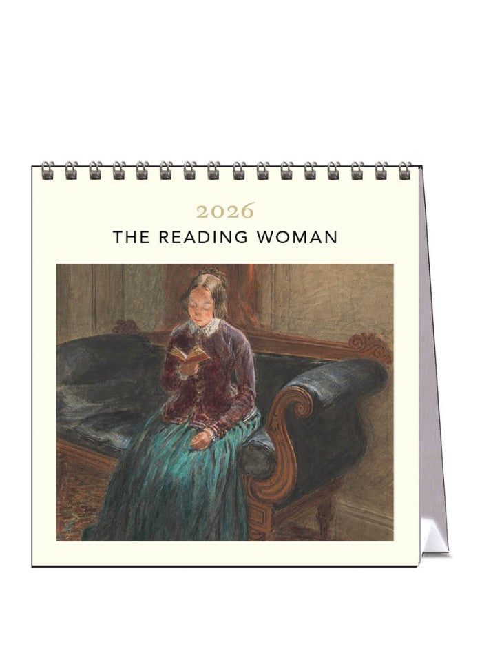 The Reading Woman Desk Calendar 2026 - front