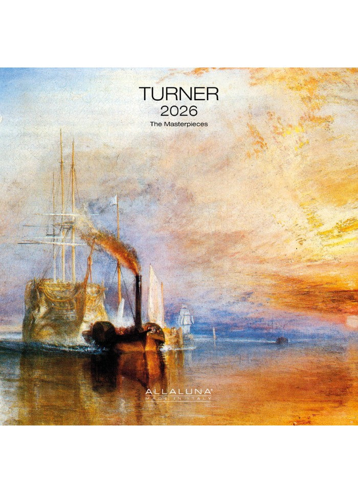 Turner - the Masterpieces Wall Calendar 2026 - front