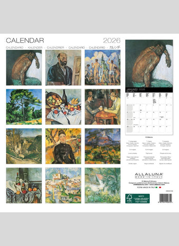 Cezanne Wall Calendar 2026 - back