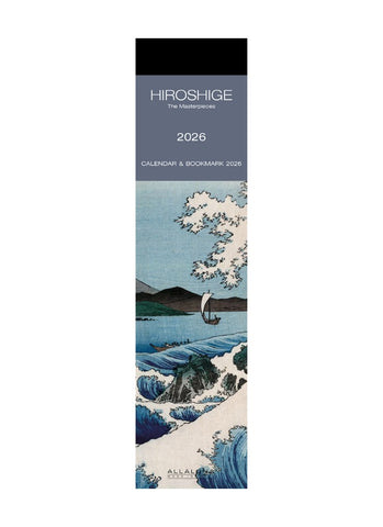 Hiroshige Bookmark Calendar 2026 - front