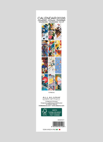 Kandinsky Bookmark Calendar 2026 - back