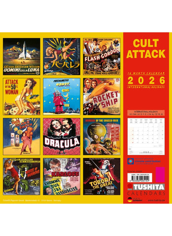 Cult Attack Wall Calendar 2026 - back