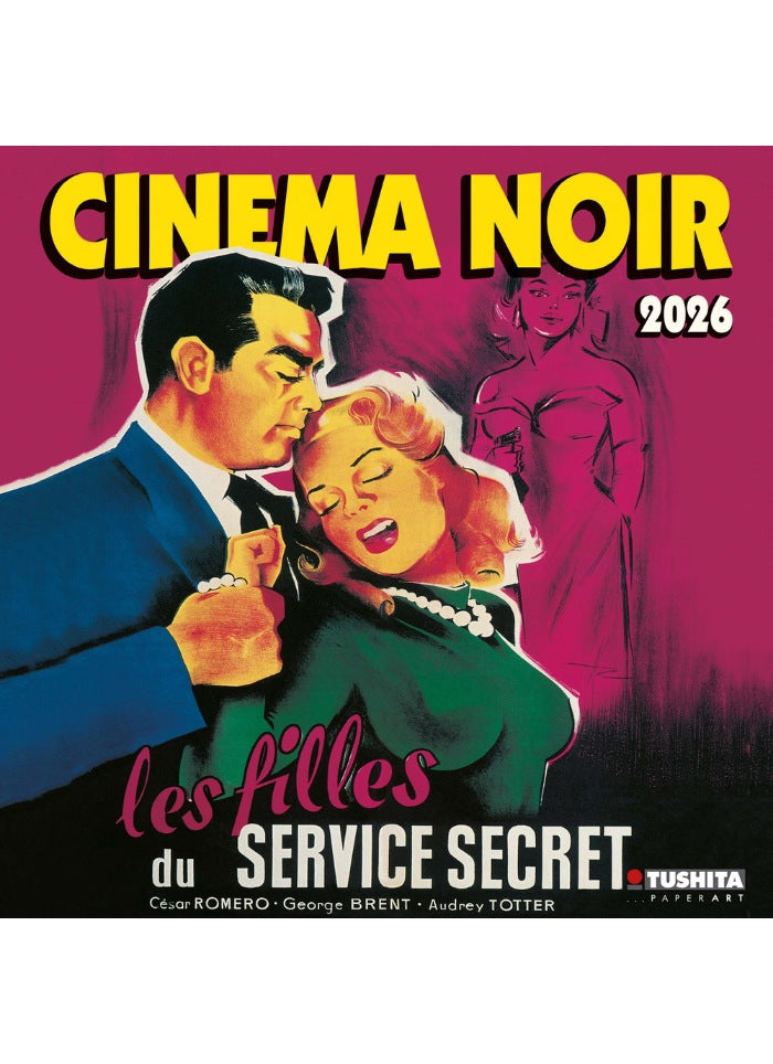 Cinema Noir Wall Calendar 2026 - front
