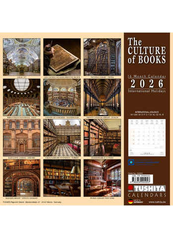 The Culture of Books Wall Calendar 2026 - back