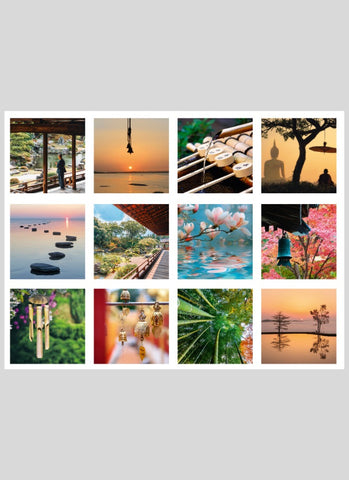 Zen Spirit Wall Calendar 2026 - 12 month images