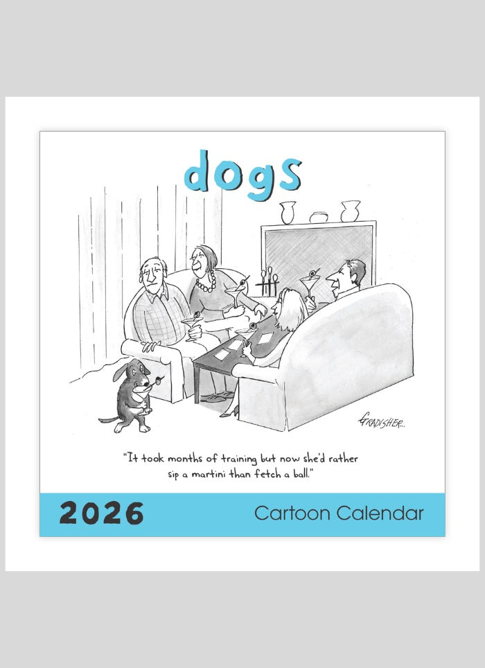 New Yorker Cartoon Wall Calendar - Dogs 2026 - front