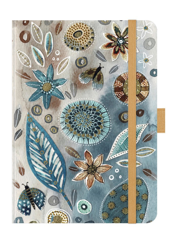 Korsch Medium Weekly Diary 2026 - Floral Collage